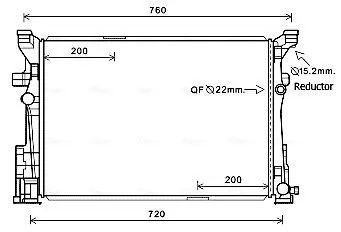 Радиатор интеркулера AVA cooling systems MS2652