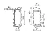AVA DB Масляний радіатор C-class W203/204,E-class W211/212, W164/166, W221/222, Sprinter, Vito, Chrysler 300C AVA cooling systems MS3685