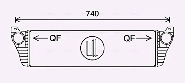 Радіатор інтеркулера AVA Cooling Systems MS4690 (фото 1)
