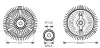 AVA DB віскомуфта вентилятора радіатора W124/126 2.8/3.6 AVA Cooling Systems MSC416 (фото 1)