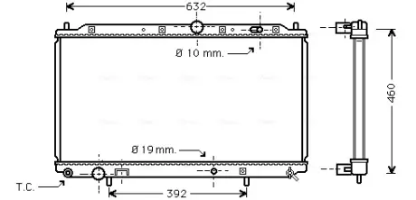 Радіатор охолодження двигуна AVA Cooling Systems MT2116