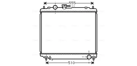 Радиатор интеркулера AVA cooling systems MT2181
