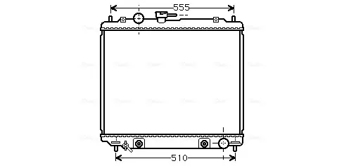 AVA MITSUBISHI Радіатор системи охолодження двигуна PAJERO II 93- AVA cooling systems MT2182