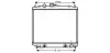 AVA MITSUBISHI Радіатор системи охолодження двигуна PAJERO II 93- AVA cooling systems MT2182