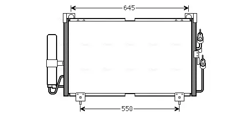Радіатор кондиціонера AVA Cooling Systems MT5213D (фото 1)