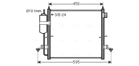 AVA MITSUBISHI Радіатор кондиціонера (конденсатор) L200 07- AVA Cooling Systems MT5239D