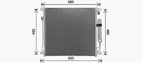 Радіатор кодиціонера AVA Cooling Systems MT5285D (фото 1)