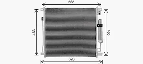 Радіатор кодиціонера AVA cooling systems MT5285D