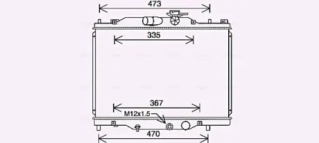 Радиатор охлаждения двигателя AVA cooling systems MZ2291