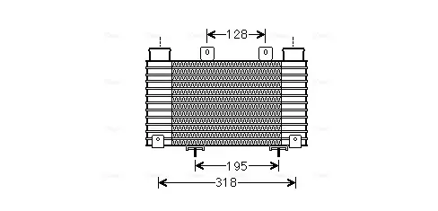 Радіатор інтеркулера AVA Cooling Systems MZA4250 (фото 1)