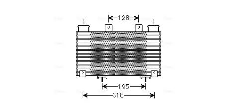 Радіатор інтеркулера AVA cooling systems MZA4250
