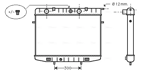 Радiатор AVA Cooling Systems OL2175 (фото 1)