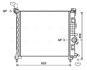 Радиатор интеркулера AVA cooling systems OL2561