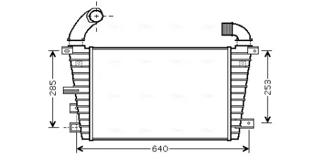 Радиатор интеркулера AVA cooling systems OL4585