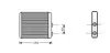 Теплообмінник, система опалення салону AVA cooling systems OL6260