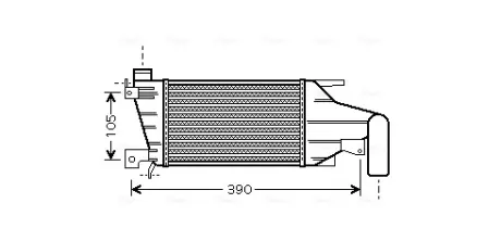 Радиатор интеркулера AVA cooling systems OLA4417