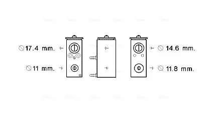 Клапан розширювання AVA cooling systems PE1376