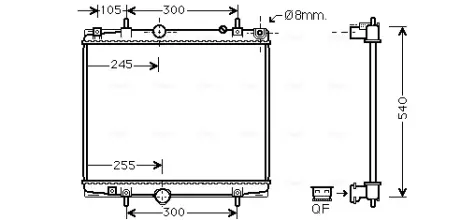 Радіатор AVA cooling systems PEA2331