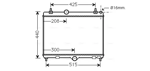 Радiатор AVA Cooling Systems PEA2358 (фото 1)