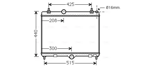 Радiатор AVA Cooling Systems PEA2358