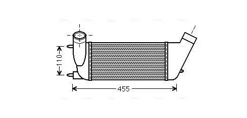 Радіатор інтеркулера AVA Cooling Systems PEA4347 (фото 1)