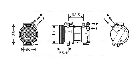 Компресор кондицiонера AVA cooling systems PEAK315