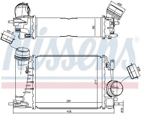 Радіатор інтеркулера AVA Cooling Systems RT4698 (фото 1)