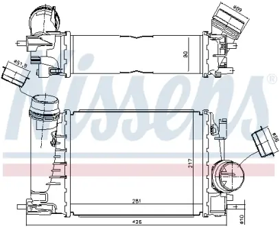 Радиатор интеркулера AVA cooling systems RT4698