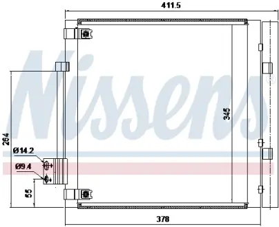 Радіатор кодиціонера AVA cooling systems TE5005D