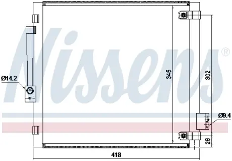 Радіатор кодиціонера AVA cooling systems TE5006D