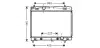 AVA TOYOTA Радіатор охолодження двиг. (з АКПП) Yaris 1.0/1.3 05- AVA cooling systems TO2577