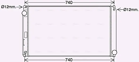 Радиатор охлаждения двигателя AVA cooling systems TO2748