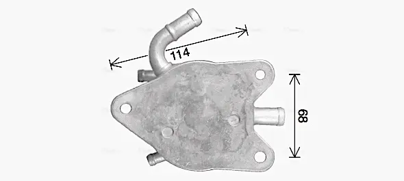 AVA TOYOTA Оливний радіатор (без корпуса) CAMRY 2.5 11-, LEXUS AVA cooling systems TO3755