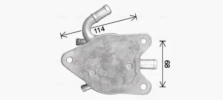 AVA TOYOTA Оливний радіатор (без корпуса) CAMRY 2.5 11-, LEXUS AVA cooling systems TO3755 Тойота Рав-4