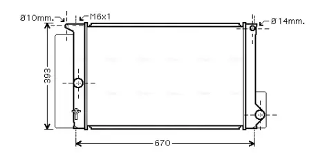 Радіатор інтеркулера AVA Cooling Systems TOA2397