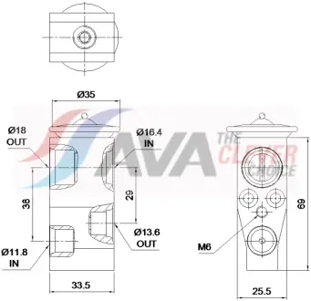 Розширювальний клапан AVA cooling systems VN1458