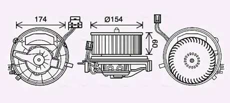 Вентилятор салону AVA Cooling Systems VN8399