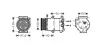 AVA FORD Компресор кондиціонера C-MAX II 1.6 10-, FOCUS III 1.6 10-, MONDEO IV 1.6 07-, VOLVO AVA cooling systems VOAK184