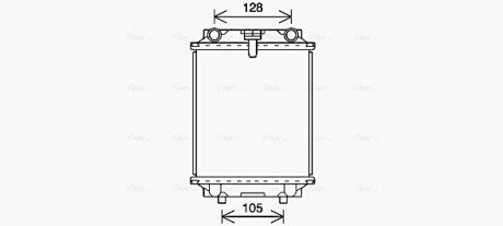 Радиатор охлаждения двигателя ava cooling systems AI2415 на Ауди A1
