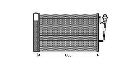 AVA BMW Радіатор кондиціонера (конденсатор) Mini Cooper, One, Clubman, Countryman, Paceman ava cooling systems BWA5363D