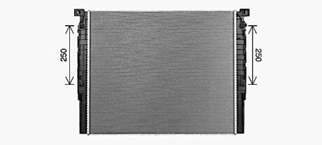 Радиатор охлаждения двигателя ava cooling systems BW2620