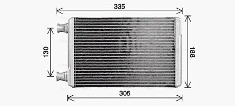 Радиатор печки (отопителя) ava cooling systems CR6145 на Крайслер 300с