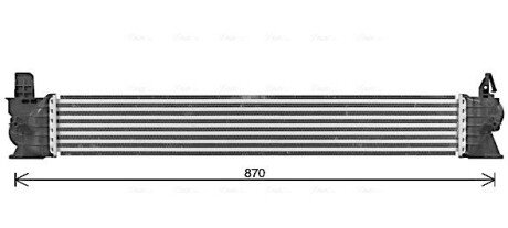 Радиатор интеркулера ava cooling systems FT4482