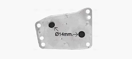 AVA CITROEN Масляний радіатор C4 2.0 09-, C5 2.0 09-, JUMPER 2.0 15-, FORD, PEUGEOT AVA Cooling Systems CN3327
