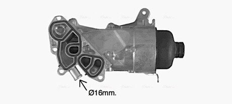 AVA CITROEN Оливний радіатор (з корпусом) Berlingo, C3 II, C4 II, Grand Picasso, Mitsubishi, Peugeot 207/208/308, Partner 1.6 HDI 08- ava cooling systems CN3309H