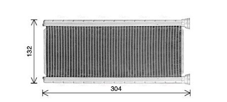 Радиатор печки (отопителя) ava cooling systems CN6339 на Ситроен С4 гранд пикассо