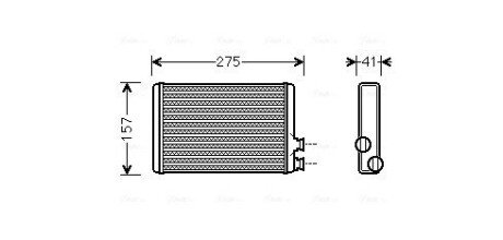 Радиатор печки (отопителя) ava cooling systems CNA6305 на Ситроен С5 х7