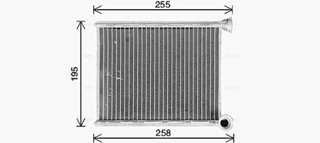 Радиатор печки (отопителя) ava cooling systems CN6333 на Ситроен С4