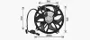 AVA CITROEN Вентилятор радіатора C5 II,III, Peugeot 407 1.6HDI/2.0 AVA cooling systems CN7556