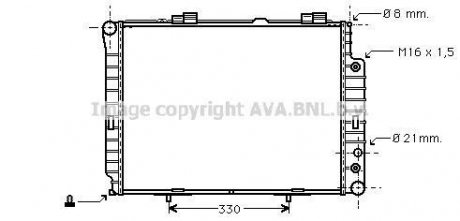 Радиатор охлаждения двигателя ava cooling systems MSA2214